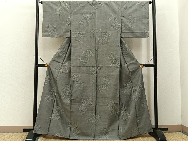 平和屋着物■上質な紬　正倉院文　正絹　逸品　BAAY8140hj