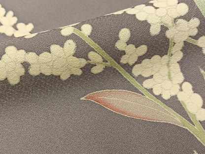 平和屋着物■本加賀友禅作家　成竹登茂男　訪問着　草花文　正絹　逸品　BAAY8155hj