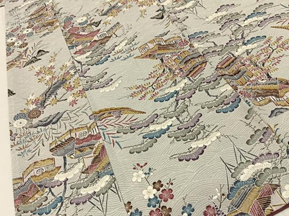 平和屋着物■上質な小紋　松竹梅　御所解文　正絹　逸品　BAAY8158hj