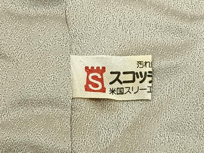 平和屋着物●豪華色留袖　駒刺繍　鳳凰更紗花文　金彩　正絹　逸品　BAAY8160hj