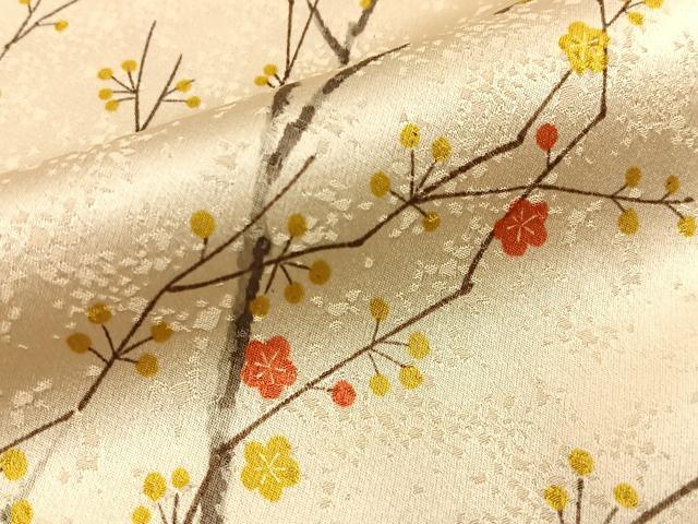 平和屋着物■上質な小紋　枝梅文　正絹　逸品　BAAY8161hj