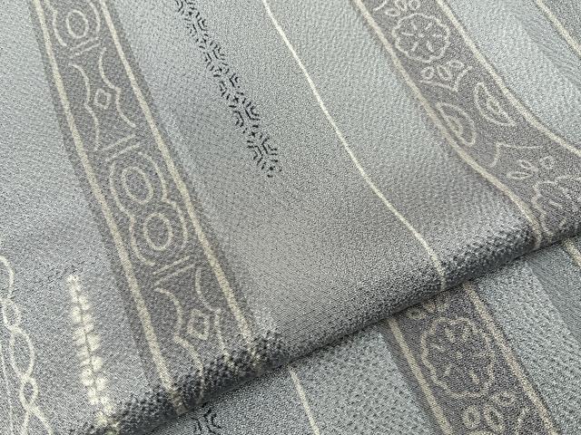 平和屋着物■上質な小紋　絞り　吉祥花間道　正絹　逸品　BAAY8164hj