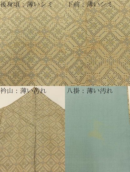 平和屋着物■本場大島紬　7マルキ　吉祥花菱文　正絹　逸品　BAAY8169hj