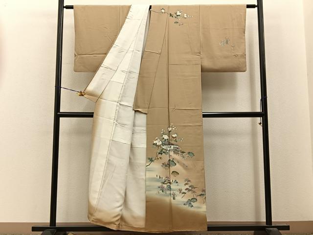 平和屋着物■訪問着　友禅　作家物　御所解文　暈し染め　正絹　逸品　BAAY8174hj