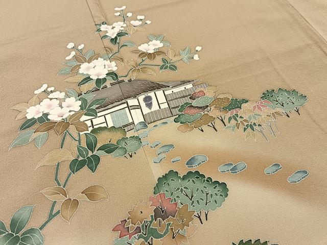 平和屋着物■訪問着　友禅　作家物　御所解文　暈し染め　正絹　逸品　BAAY8174hj