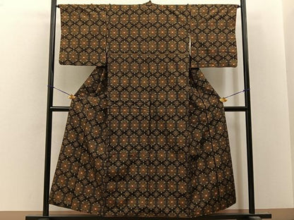 平和屋着物■上質な紬　宝相華　正絹　逸品　BAAY8176hj