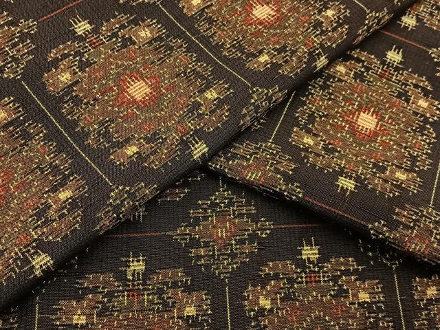平和屋着物■上質な紬　宝相華　正絹　逸品　BAAY8176hj