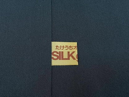 平和屋着物■上質な小紋　松竹梅　横段花鳥文　正絹　逸品　BAAY8178hj
