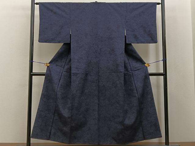 平和屋着物■上質な紬　万寿菊　正絹　逸品　BAAY8186hj