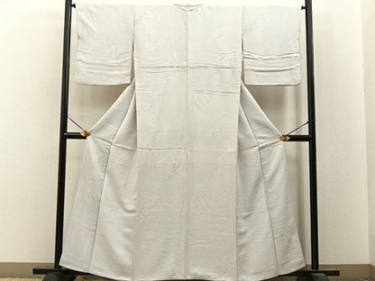 平和屋着物■上質な小紋　草花地紋　暈し染め　正絹　逸品　BAAY8189hj