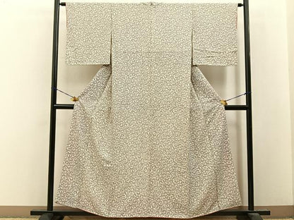 平和屋着物■上質な小紋 舞蝶文 正絹 逸品 BAAY8198hj