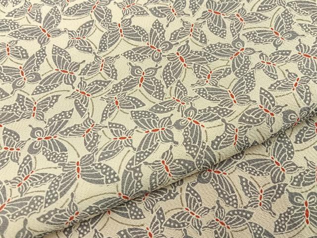 平和屋着物■上質な小紋 舞蝶文 正絹 逸品 BAAY8198hj