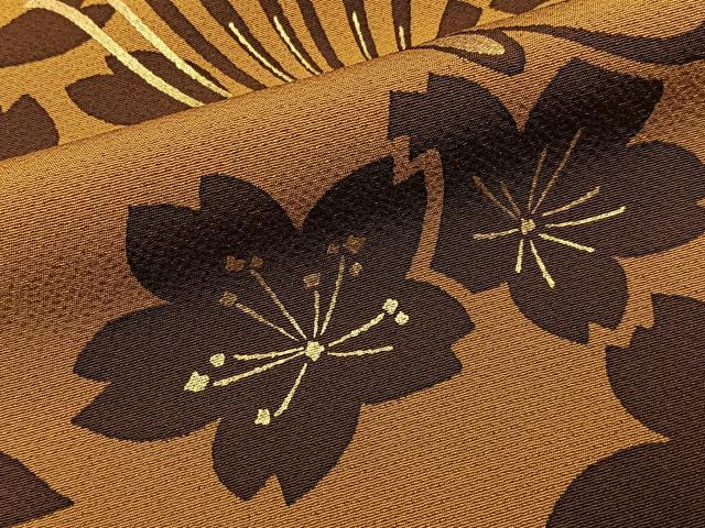 平和屋着物●訪問着　花蝶文　金彩　正絹　逸品　BAAY8219hj