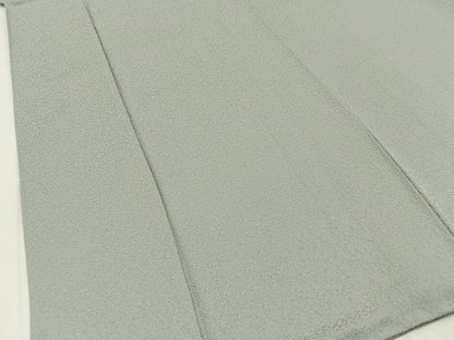 平和屋着物●本草木染作家　瑞寶　色無地　紋意匠　絹鼠色　正絹　逸品　BAAY8222hj