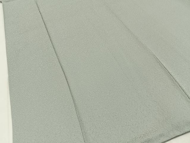 平和屋着物●本草木染作家　瑞寶　色無地　紋意匠　絹鼠色　正絹　逸品　BAAY8222hj