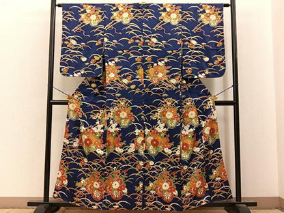 平和屋着物■訪問着　花車文　金彩　正絹　逸品　BAAY8233hj