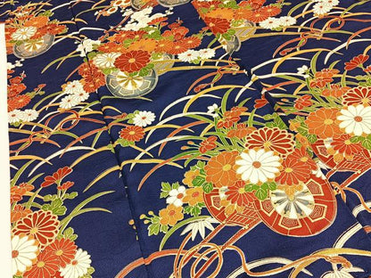 平和屋着物■訪問着　花車文　金彩　正絹　逸品　BAAY8233hj