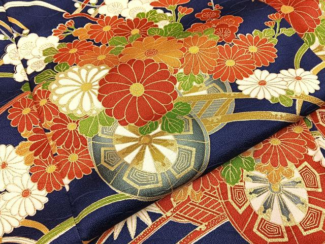 平和屋着物■訪問着　花車文　金彩　正絹　逸品　BAAY8233hj