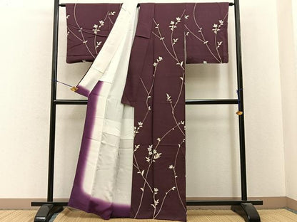 平和屋着物■訪問着　桔梗　正絹　逸品　BAAY8243hj