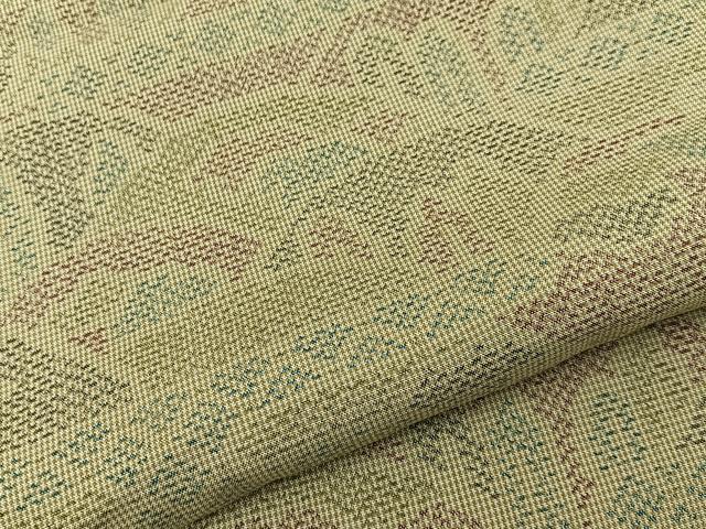 平和屋着物■上質な紬　風景文　正絹　逸品　BAAY8246hj