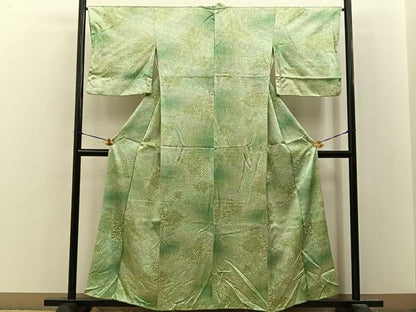 平和屋着物■上質な小紋　石畳文　正絹　逸品　BAAY8262hj