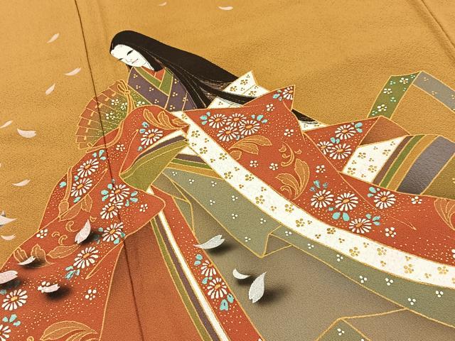 平和屋着物●染色作家　青木龍雲　色留袖　十二単　暈し染め　金彩　正絹　逸品　未使用　BAAY8275hj