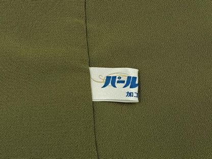 平和屋着物●上質な小紋　間道　鬼しぼ縮緬　正絹　逸品　BAAY8280hj