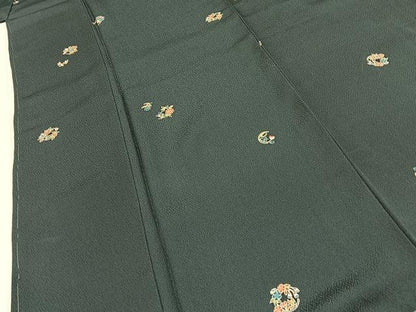 平和屋着物●上質な小紋　花丸文　正絹　逸品　BAAY8281hj