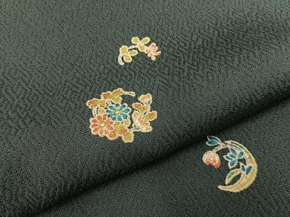 平和屋着物●上質な小紋　花丸文　正絹　逸品　BAAY8281hj