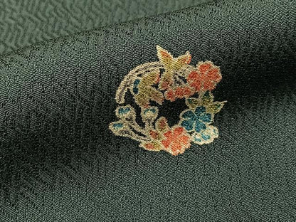 平和屋着物●上質な小紋　花丸文　正絹　逸品　BAAY8281hj