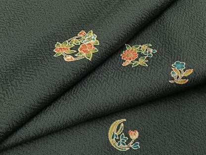 平和屋着物●上質な小紋　花丸文　正絹　逸品　BAAY8281hj