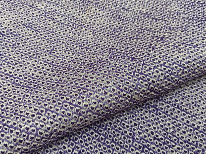 平和屋着物■大変加工の良い総絞り小紋　正絹　逸品　BAAY8284hj