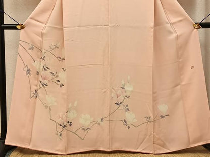 平和屋着物■訪問着　友禅　作家物　枝花文　正絹　逸品　BAAY8287hj
