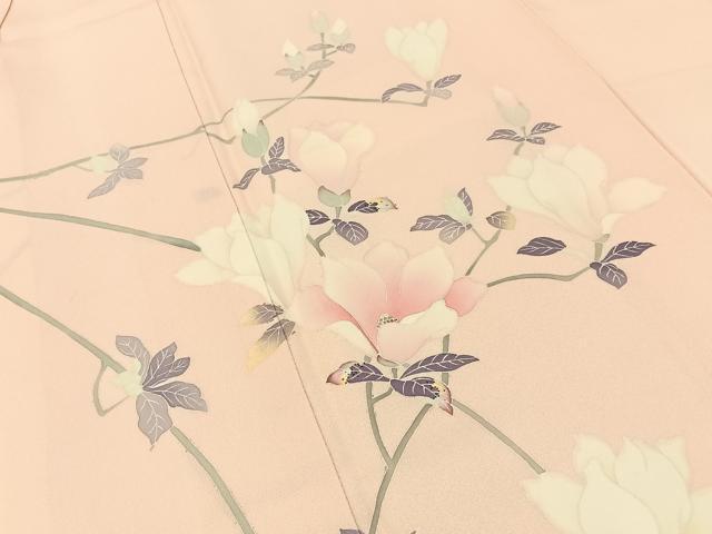 平和屋着物■訪問着　友禅　作家物　枝花文　正絹　逸品　BAAY8287hj