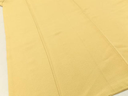 平和屋着物■上質な色無地　花葉色　正絹　逸品　BAAY8295hj