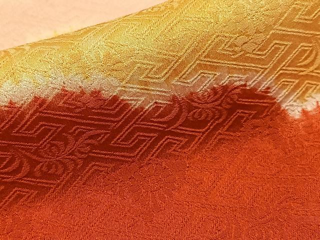 平和屋着物■訪問着　絞り　駒刺繍　万幕吉祥秋草文　金彩　小田急百貨店扱い　正絹　逸品　BAAY8302hj
