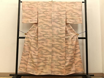 平和屋着物■上質な小紋　霞文　暈し染め　正絹　逸品　BAAY8303hj