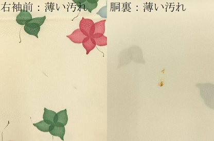 平和屋着物■上質な小紋　舞花文　正絹　逸品　BAAY8314hj
