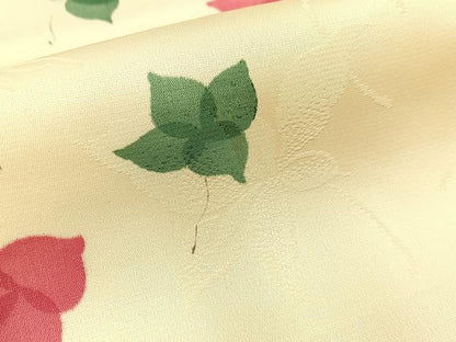 平和屋着物■上質な小紋　舞花文　正絹　逸品　BAAY8314hj