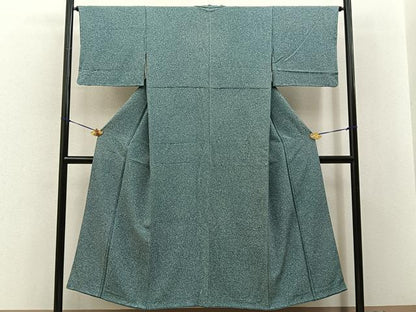 平和屋着物■上質な小紋　霞文　正絹　逸品　BAAY8319hj