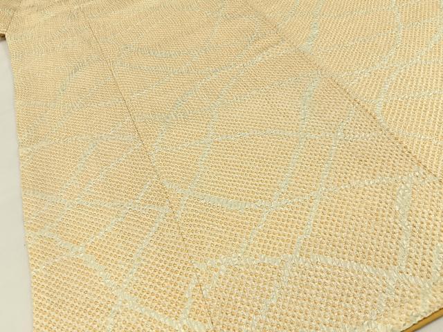 平和屋着物■上質な小紋　総絞り　抽象文様　正絹　逸品　BAAY8337hj