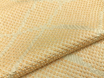 平和屋着物■上質な小紋　総絞り　抽象文様　正絹　逸品　BAAY8337hj
