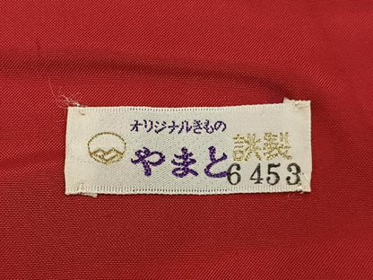平和屋着物■本場大島紬　7マルキ　流線文　やまと誂製　正絹　逸品　BAAY8347hj