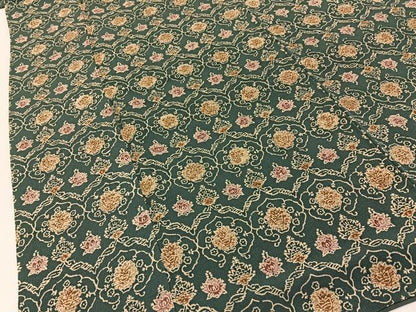 平和屋着物■上質な小紋　型染め　宝相華　正絹　逸品　BAAY8349hj