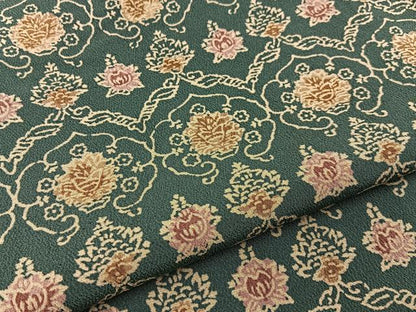 平和屋着物■上質な小紋　型染め　宝相華　正絹　逸品　BAAY8349hj