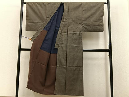 平和屋着物■男性　本場大島紬　100亀甲　総詰め　正絹　逸品　BAAY8359hj