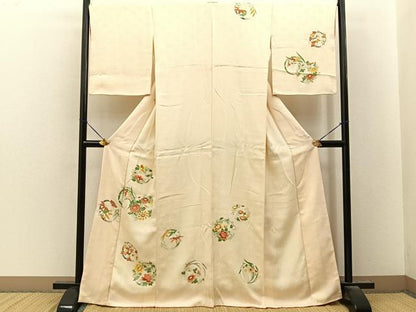平和屋着物■訪問着　花丸文　金彩　高島屋扱い　正絹　逸品　BAAY8374hj