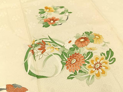 平和屋着物■訪問着　花丸文　金彩　高島屋扱い　正絹　逸品　BAAY8374hj