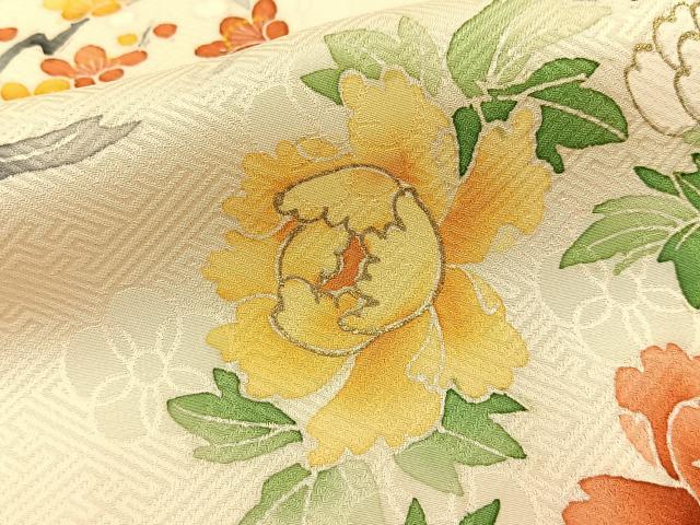 平和屋着物■訪問着　花丸文　金彩　高島屋扱い　正絹　逸品　BAAY8374hj