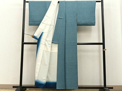 平和屋着物■江戸小紋　鮫小紋柄　正絹　逸品　未使用　BAAY8393hj